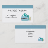 Massage Therapy Business Card Visitenkarte (Vorne/Hinten)
