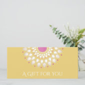 Massage Therapy Geschenkgutschein Lotus Blume (Stehend Vorderseite)