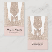 Massage Therapy Healing Hands Wellness-Center Gold Visitenkarte (Vorne/Hinten)