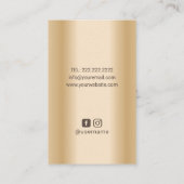 Massage Therapy Healing Hands Wellness-Center Mode Visitenkarte (Rückseite)