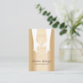 Massage Therapy Healing Hands Wellness-Center Mode Visitenkarte (Stehend Vorderseite)