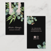 Massage Therapy HeilHände Wellness-Center Botanisc Visitenkarte (Vorne/Hinten)