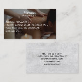 Massage Therapy Heilung Hände Botanische Gesundhei Visitenkarte (Vorne/Hinten)