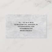 Massage Therapy Heilung Hände Botanische Gesundhei Visitenkarte (Rückseite)