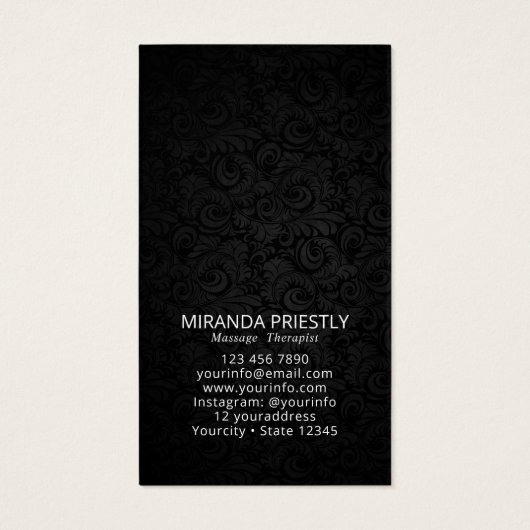 Massage Therapy Heilung Hände Energie Wellness-Cen (Rückseite)