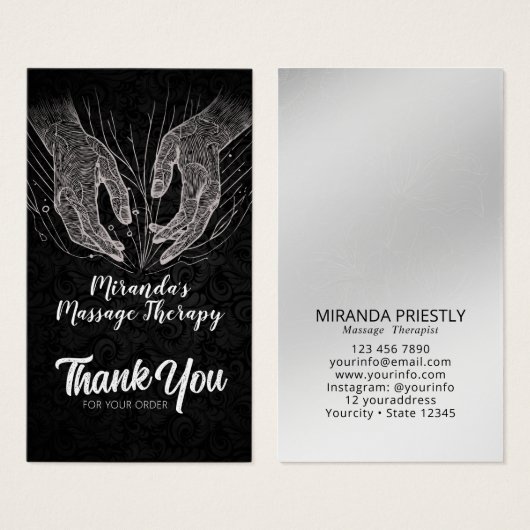 Massage Therapy Heilung Hände Energie Wellness-Cen (Vorne & Hinten)