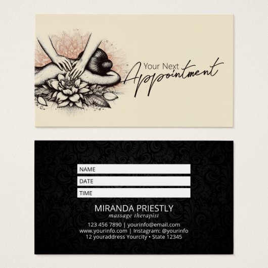 Massage Therapy Heilung Hände Energie Wellness-Cen (Vorne & Hinten)