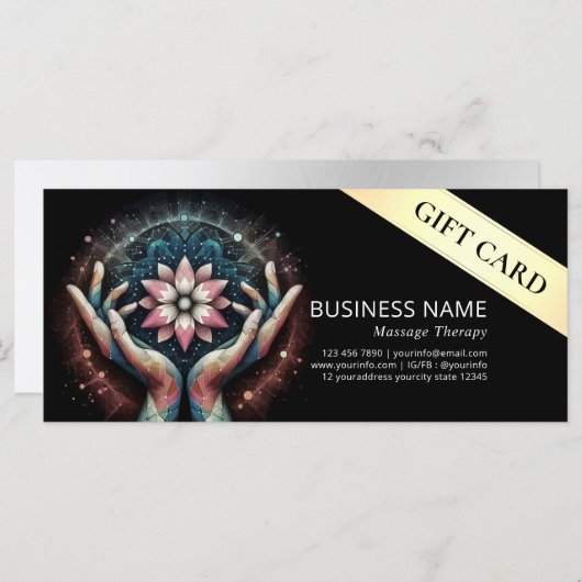 Massage Therapy Heilung Hände Energie Wellness-Cen (Vorne/Hinten)