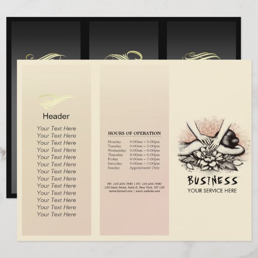 Massage Therapy Heilung Hände Energie Wellness-Cen (Vorne/Hinten)