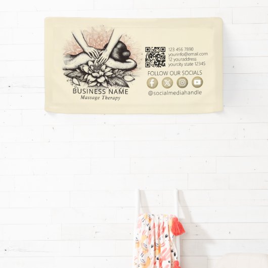 Massage Therapy Heilung Hände Energie Wellness-Cen Banner (InSitu)