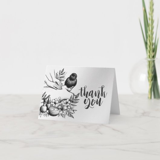 Massage Therapy Heilung Hände Energie Wellness-Cen Dankeskarte (Vorderseite)