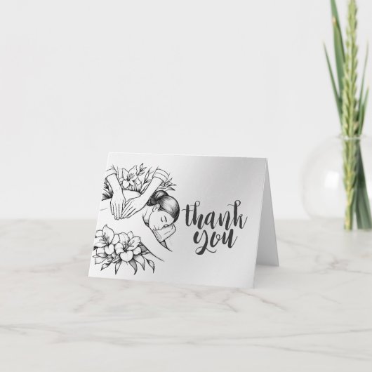 Massage Therapy Heilung Hände Energie Wellness-Cen Dankeskarte (Vorderseite)