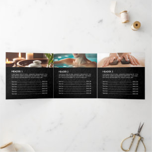 Massage Therapy Heilung Hände Energie Wellness-Cen Dreifach Gefaltete Karte