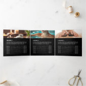 Massage Therapy Heilung Hände Energie Wellness-Cen Dreifach Gefaltete Karte (Innenseite)