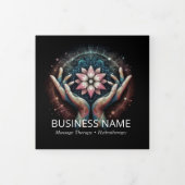 Massage Therapy Heilung Hände Energie Wellness-Cen Dreifach Gefaltete Karte (Cover)