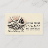 Massage Therapy Heilung Hände Energie Wellness-Cen Empfehlungskarte (Vorderseite)