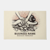 Massage Therapy Heilung Hände Energie Wellness-Cen Fußmatte (Vorderseite)