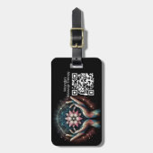 Massage Therapy Heilung Hände Energie Wellness-Cen Gepäckanhänger (Vorderseite vertikal)