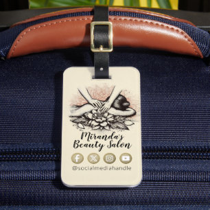 Massage Therapy Heilung Hände Energie Wellness-Cen Gepäckanhänger