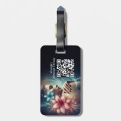 Massage Therapy Heilung Hände Energie Wellness-Cen Gepäckanhänger (Rückseite vertikal)