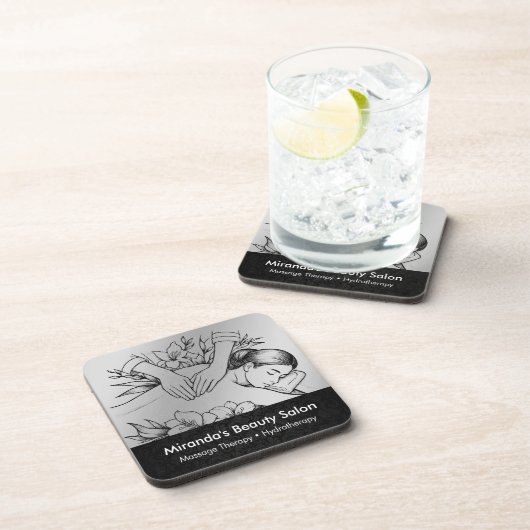 Massage Therapy Heilung Hände Energie Wellness-Cen Getränkeuntersetzer (Rechte Seite)