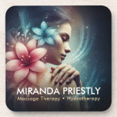 Massage Therapy Heilung Hände Energie Wellness-Cen Getränkeuntersetzer (Vorderseite)