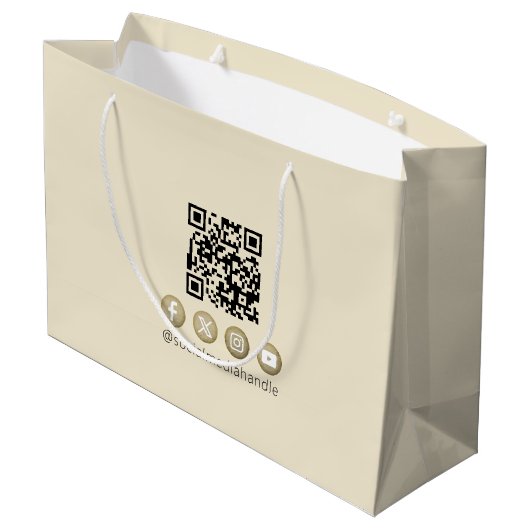 Massage Therapy Heilung Hände Energie Wellness-Cen Große Geschenktüte (Rückseite Schrägansicht)