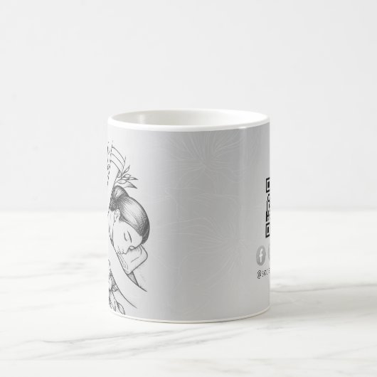 Massage Therapy Heilung Hände Energie Wellness-Cen Kaffeetasse (Mittel)