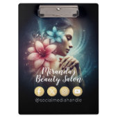 Massage Therapy Heilung Hände Energie Wellness-Cen Klemmbrett (Vorderseite)