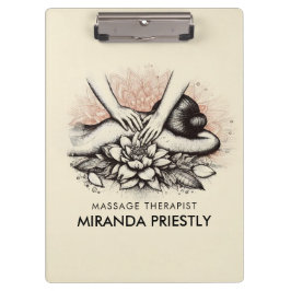 Massage Therapy Heilung Hände Energie Wellness-Cen Klemmbrett