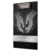 Massage Therapy Heilung Hände Energie Wellness-Cen Klemmbrett (Links)