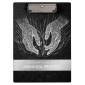 Massage Therapy Heilung Hände Energie Wellness-Cen Klemmbrett (Vorderseite)