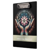 Massage Therapy Heilung Hände Energie Wellness-Cen Klemmbrett (Links)