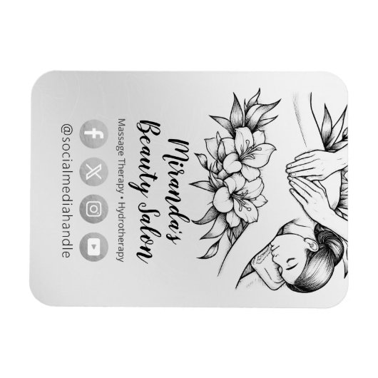 Massage Therapy Heilung Hände Energie Wellness-Cen Magnet (Horizontal)