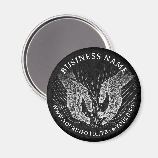 Massage Therapy Heilung Hände Energie Wellness-Cen Magnet (Vorderseite/Rückseite)