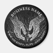 Massage Therapy Heilung Hände Energie Wellness-Cen Magnet (Vorne)