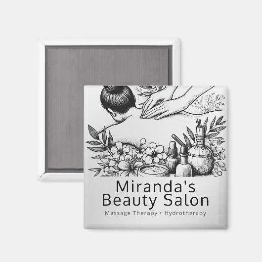 Massage Therapy Heilung Hände Energie Wellness-Cen Magnet (Vorderseite/Rückseite)