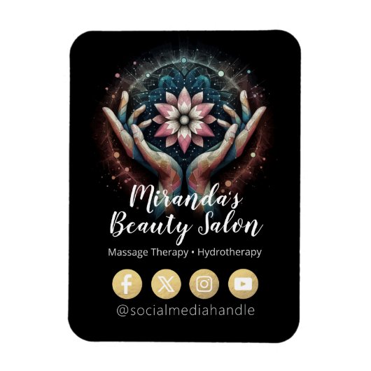 Massage Therapy Heilung Hände Energie Wellness-Cen Magnet (Vertikal)