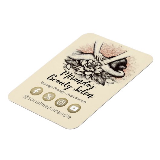 Massage Therapy Heilung Hände Energie Wellness-Cen Magnet (Linke Seite)