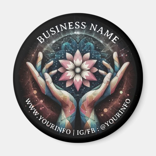 Massage Therapy Heilung Hände Energie Wellness-Cen Magnet (Vorne)