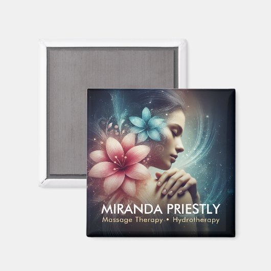 Massage Therapy Heilung Hände Energie Wellness-Cen Magnet (Vorderseite/Rückseite)