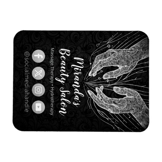 Massage Therapy Heilung Hände Energie Wellness-Cen Magnet (Horizontal)