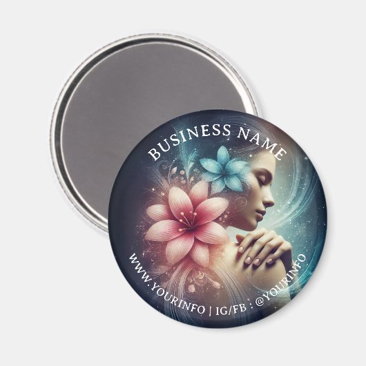 Massage Therapy Heilung Hände Energie Wellness-Cen Magnet (Vorderseite/Rückseite)