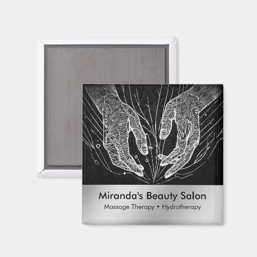 Massage Therapy Heilung Hände Energie Wellness-Cen Magnet (Vorderseite/Rückseite)