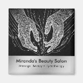 Massage Therapy Heilung Hände Energie Wellness-Cen Magnet (Vorne)