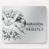 Massage Therapy Heilung Hände Energie Wellness-Cen Mousepad (Vorne)