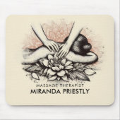 Massage Therapy Heilung Hände Energie Wellness-Cen Mousepad (Vorne)