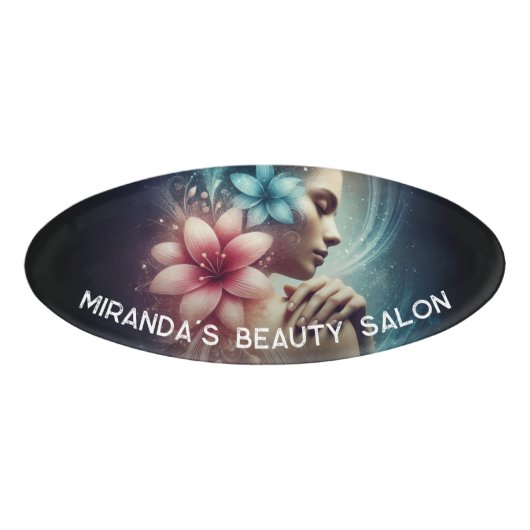 Massage Therapy Heilung Hände Energie Wellness-Cen Namenschild (Vorderseite)