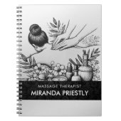 Massage Therapy Heilung Hände Energie Wellness-Cen Notizblock (Vorderseite)