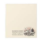 Massage Therapy Heilung Hände Energie Wellness-Cen Notizblock (Vorderseite)